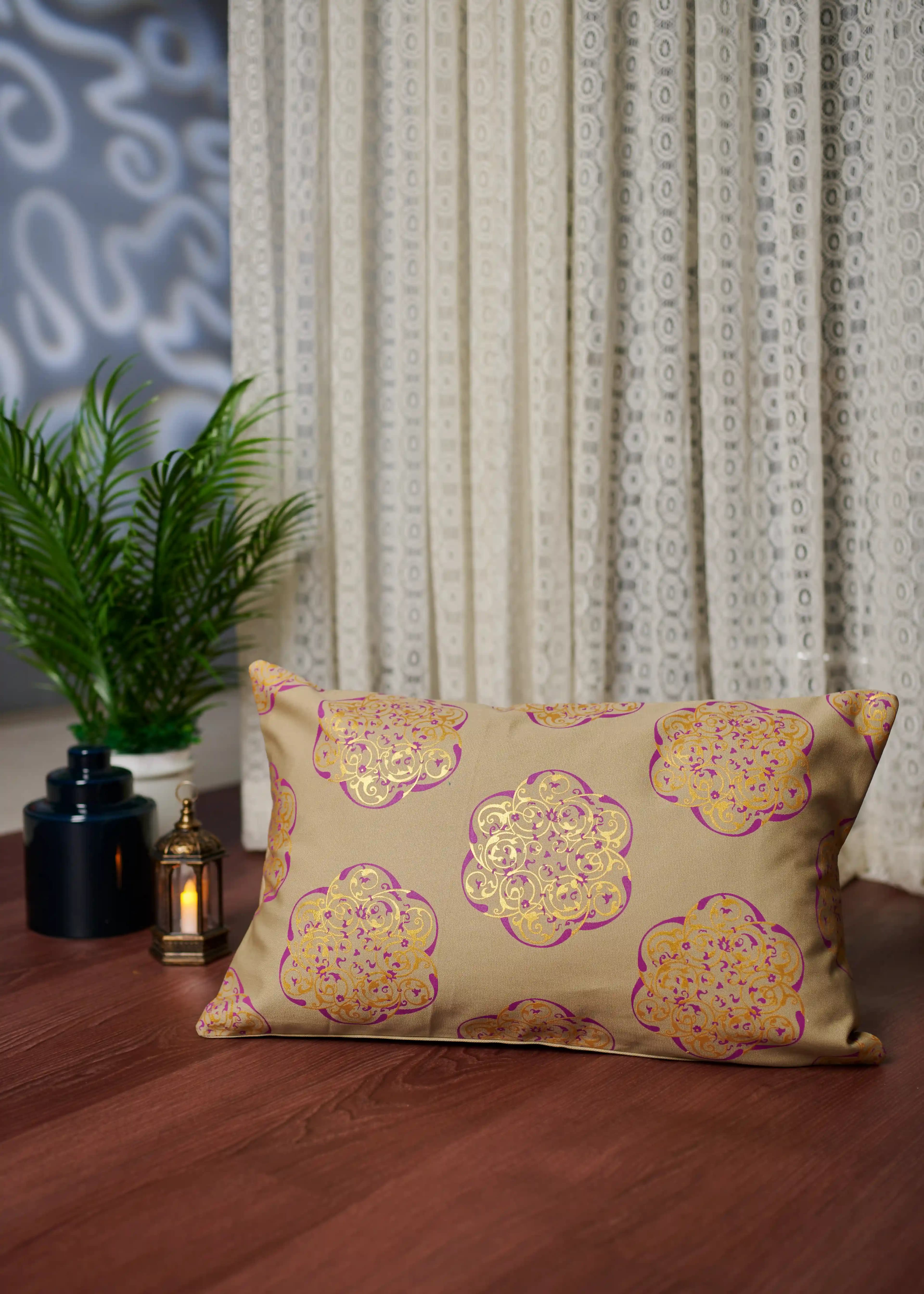Arabic Art Printed Cushion Cover