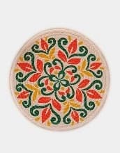 Mandala Jute Braided Trivet