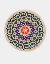 Mandala Jute Braided Trivet