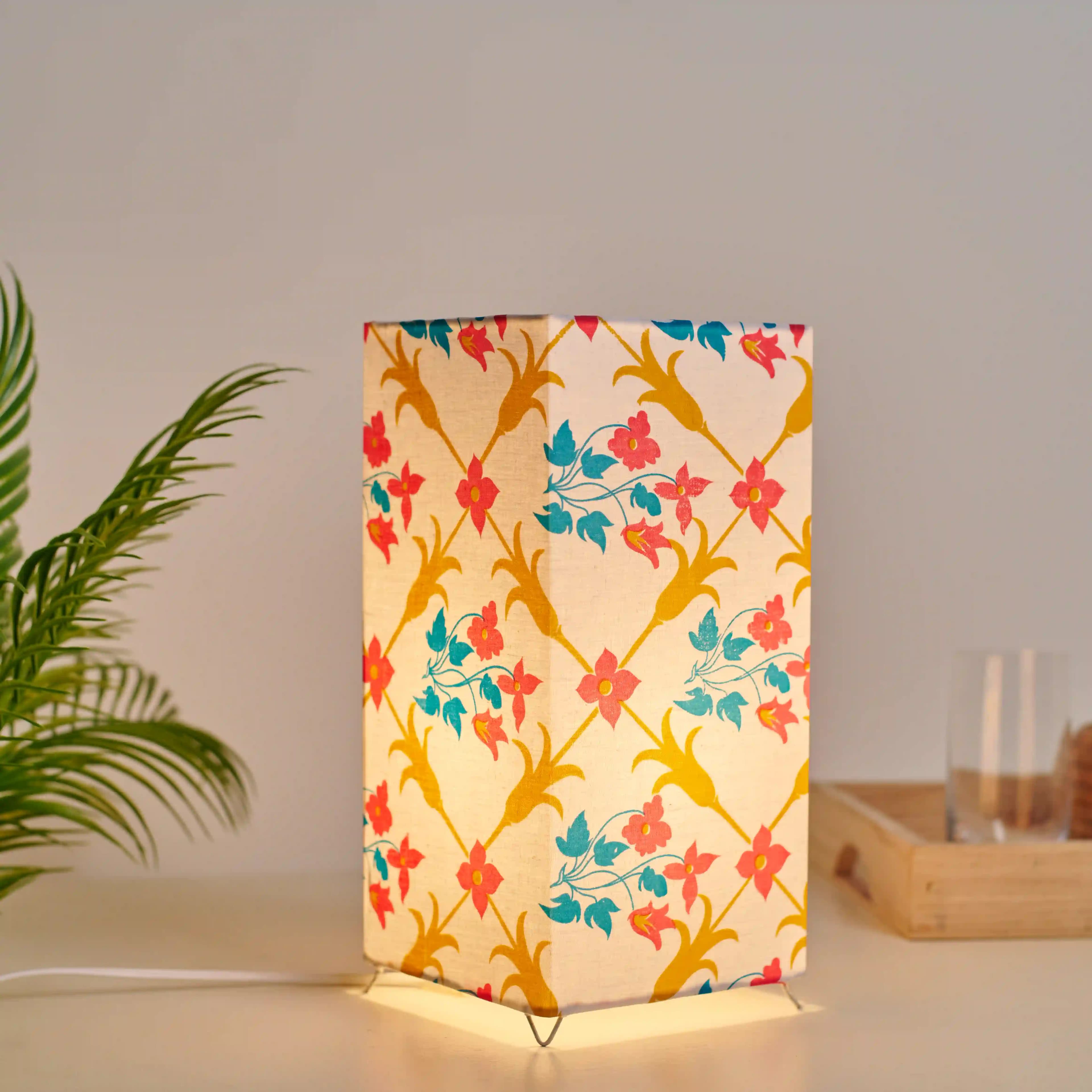 Mughal Paint Square Lampshade