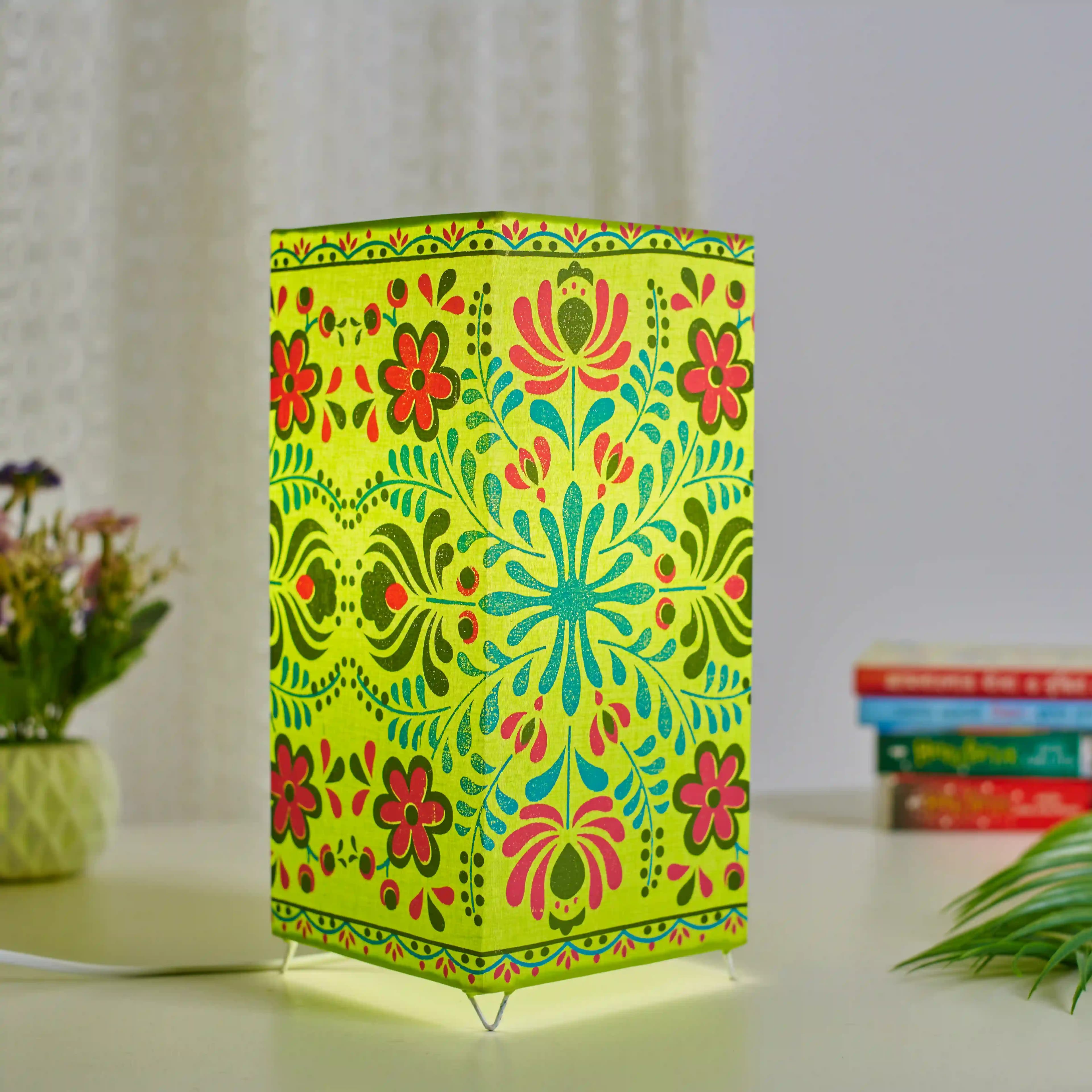 Mughal Paint Square Lampshade