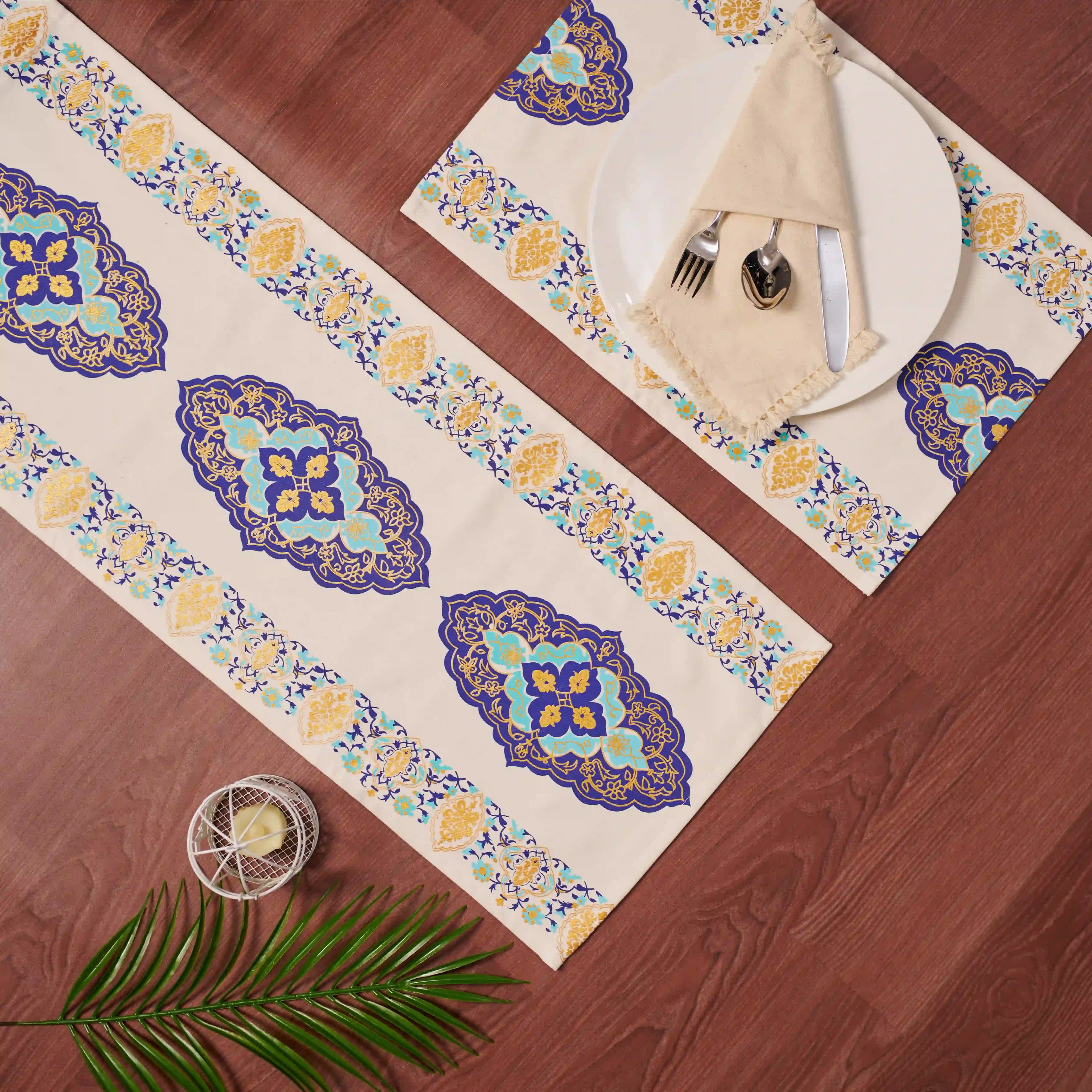 Arabic Art Printed Table Runner