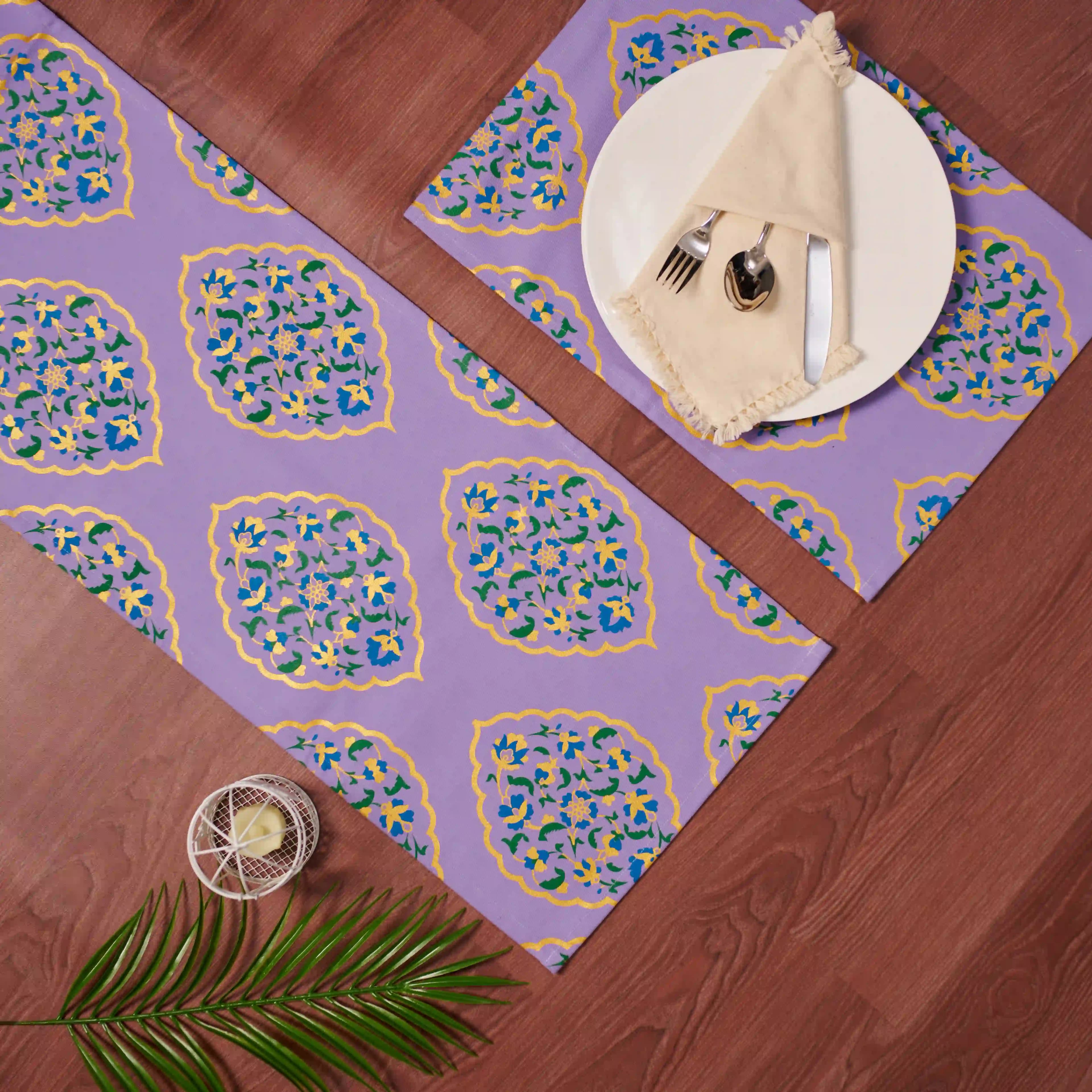 Arabic Art Printed Table Runner