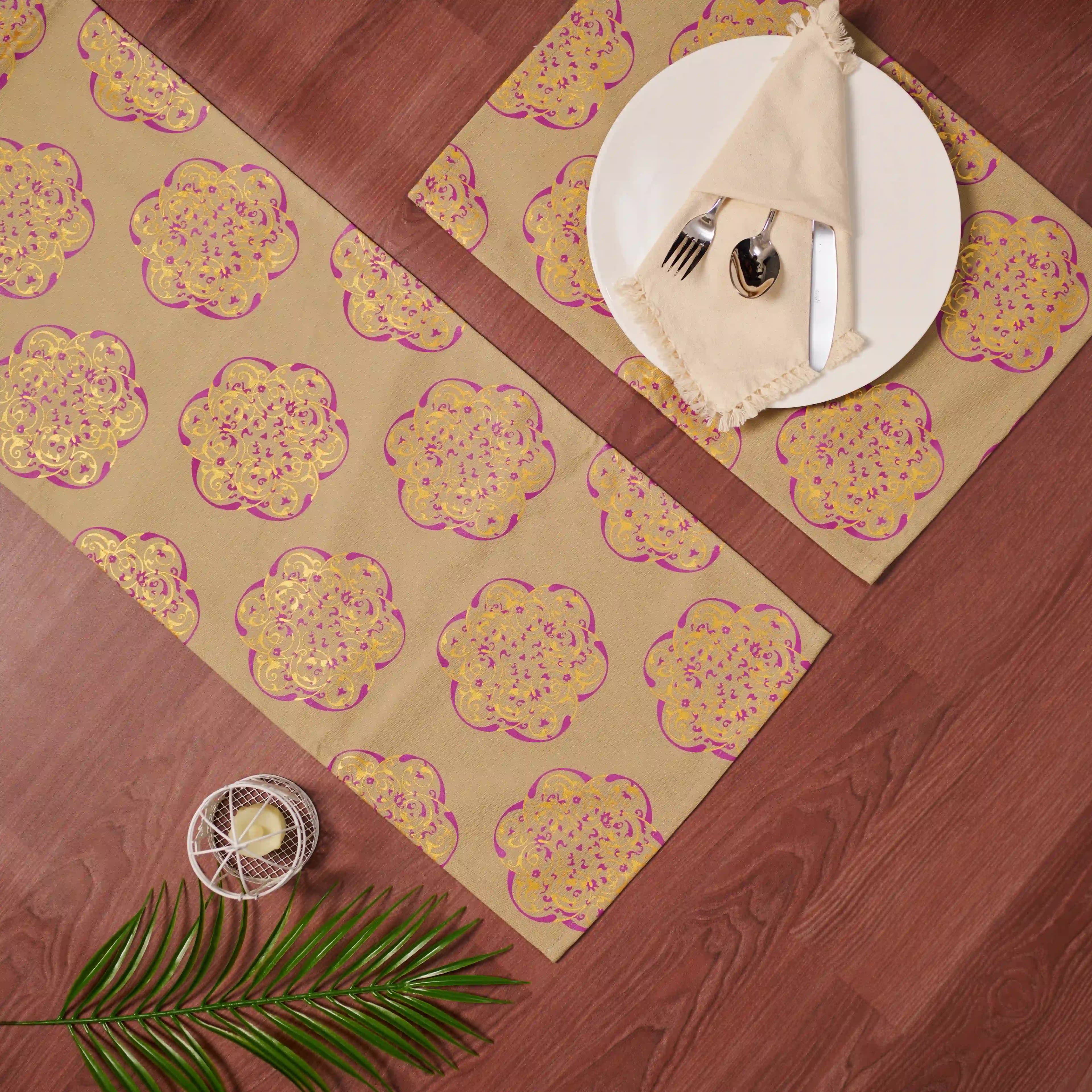 Arabic Art Printed Table Runner