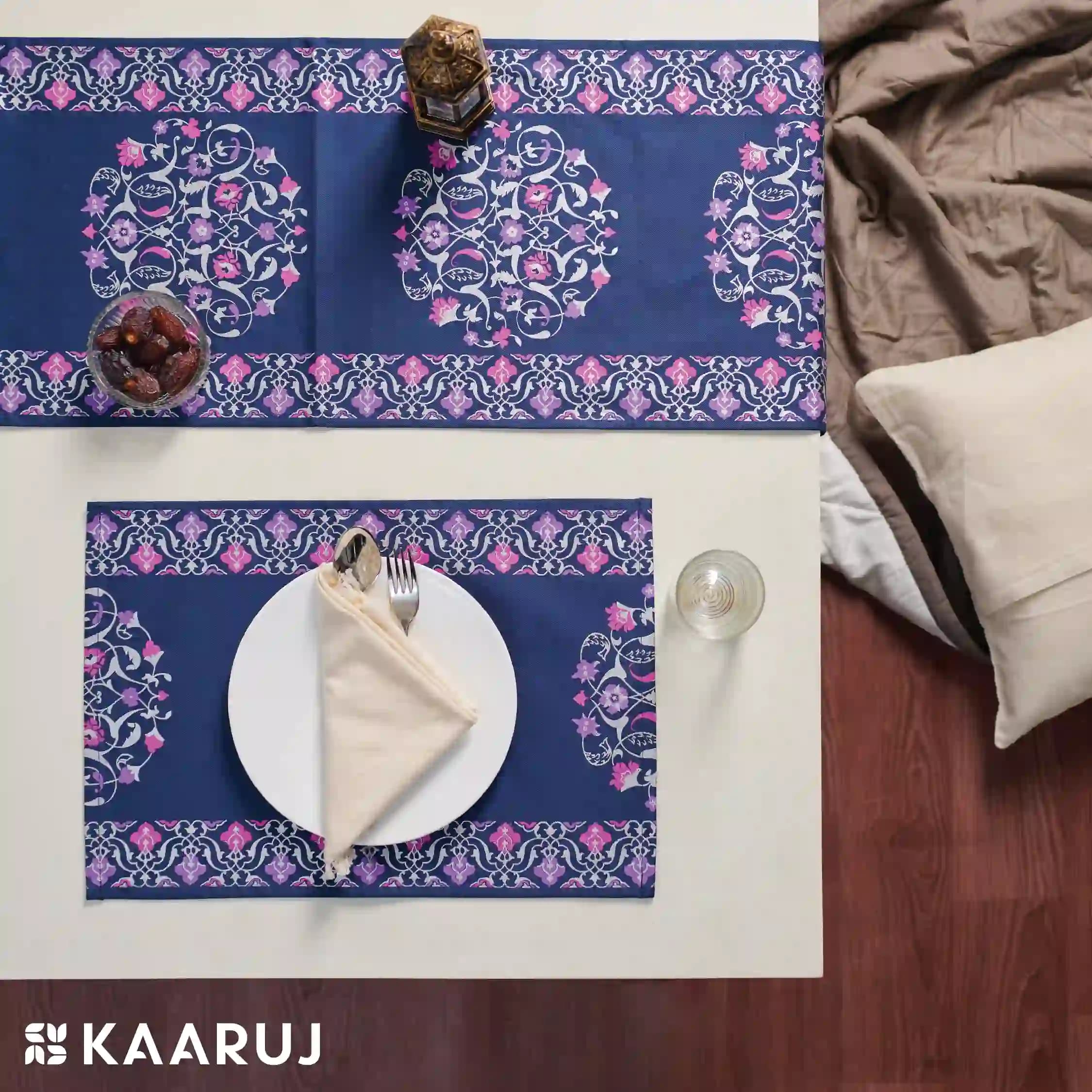 Arabic Art Printed Table Runner