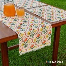Yellow and red~Single Table Runner