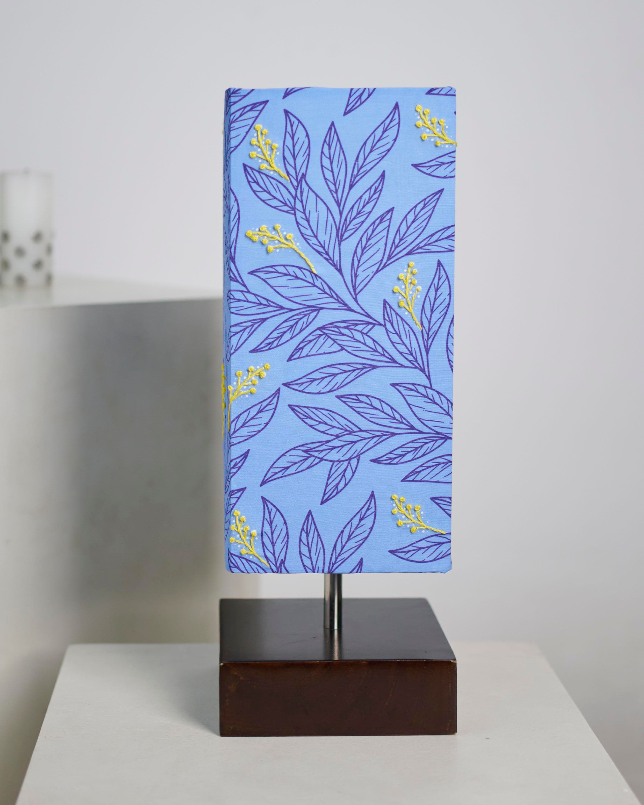Wooden Floral Hand Stitched Lampshade