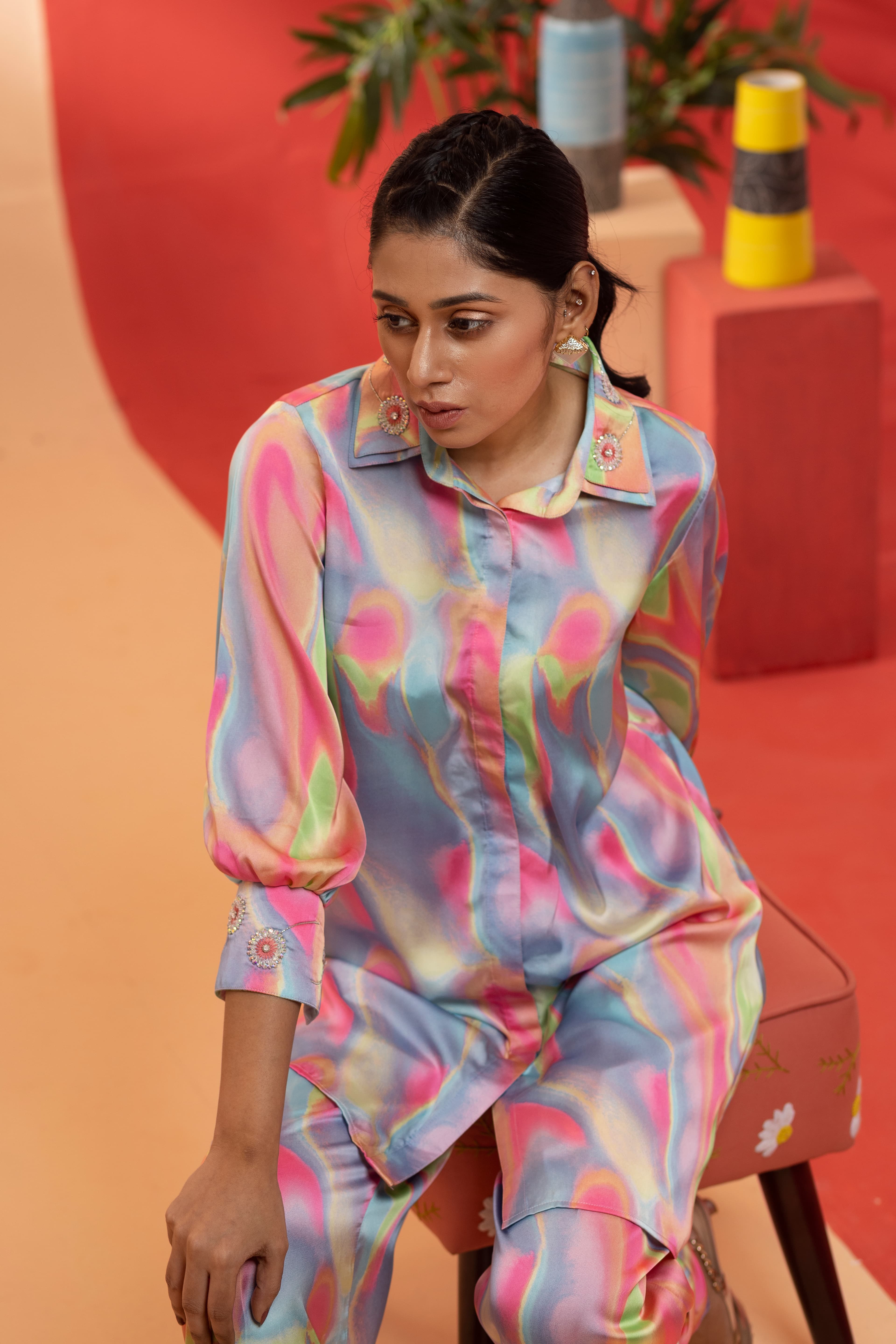 Multi Shine Tie Die~Size: XL (44)