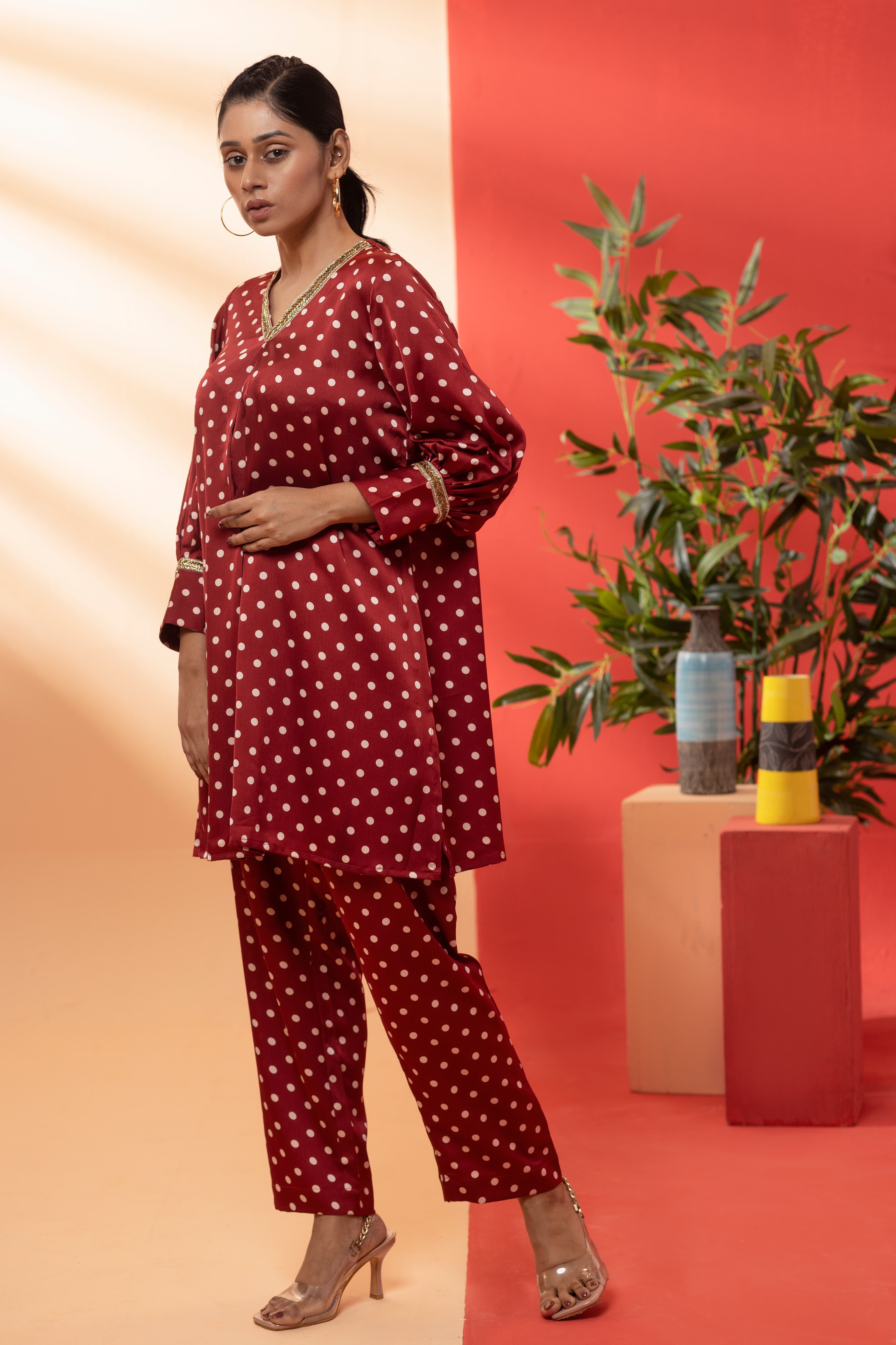 Maroon Red~Size: XL (44)