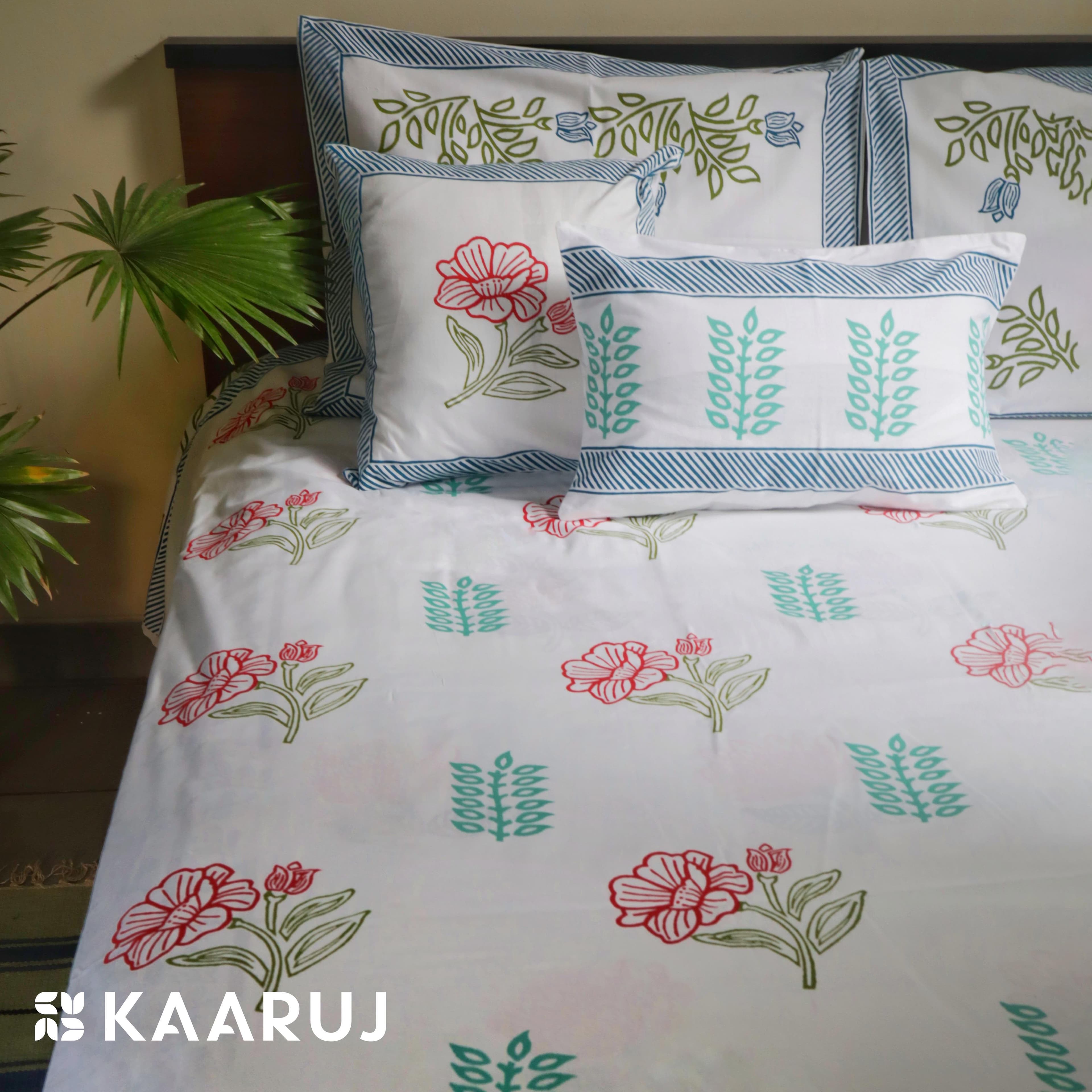 Block Printed Bedsheet