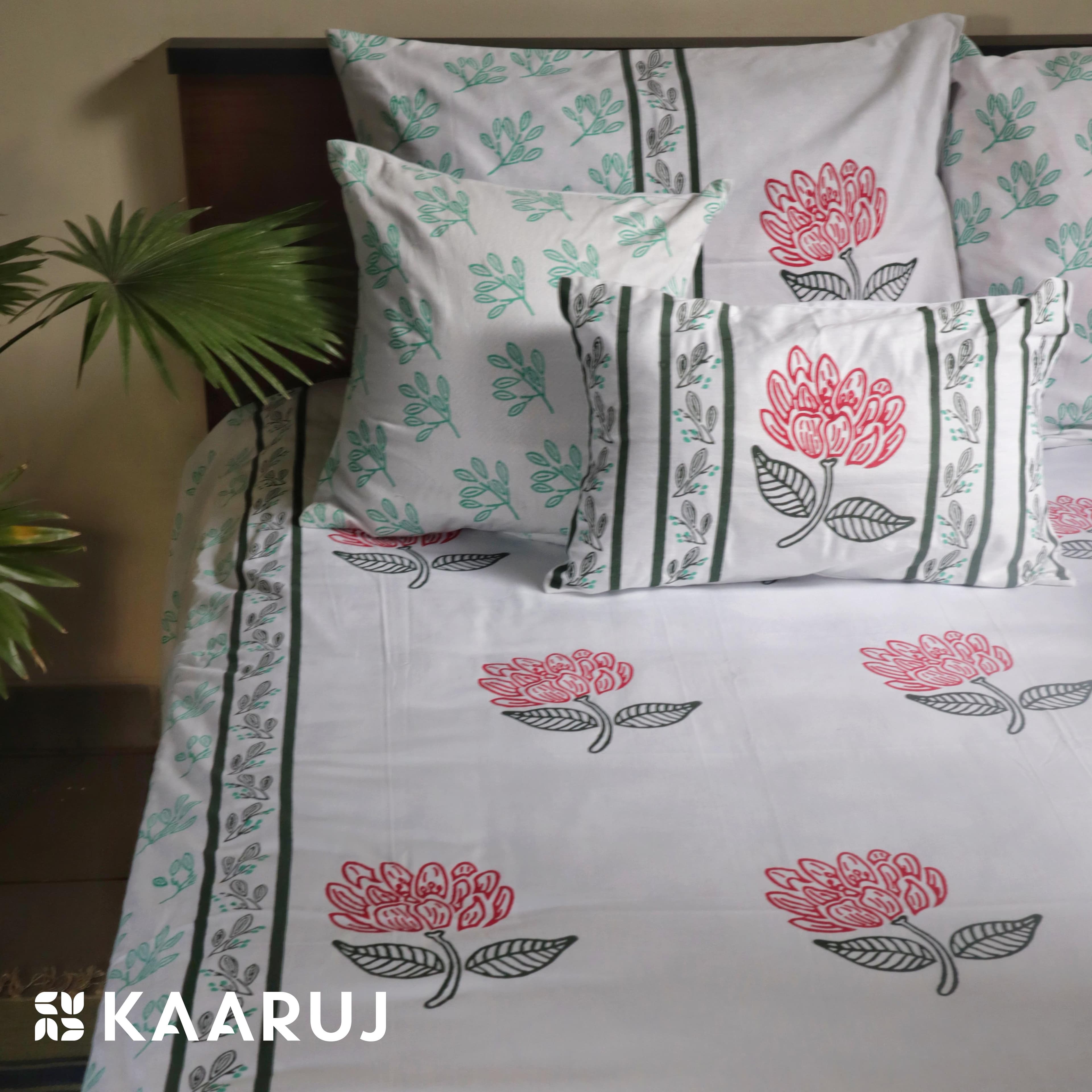 Block Printed Bedsheet