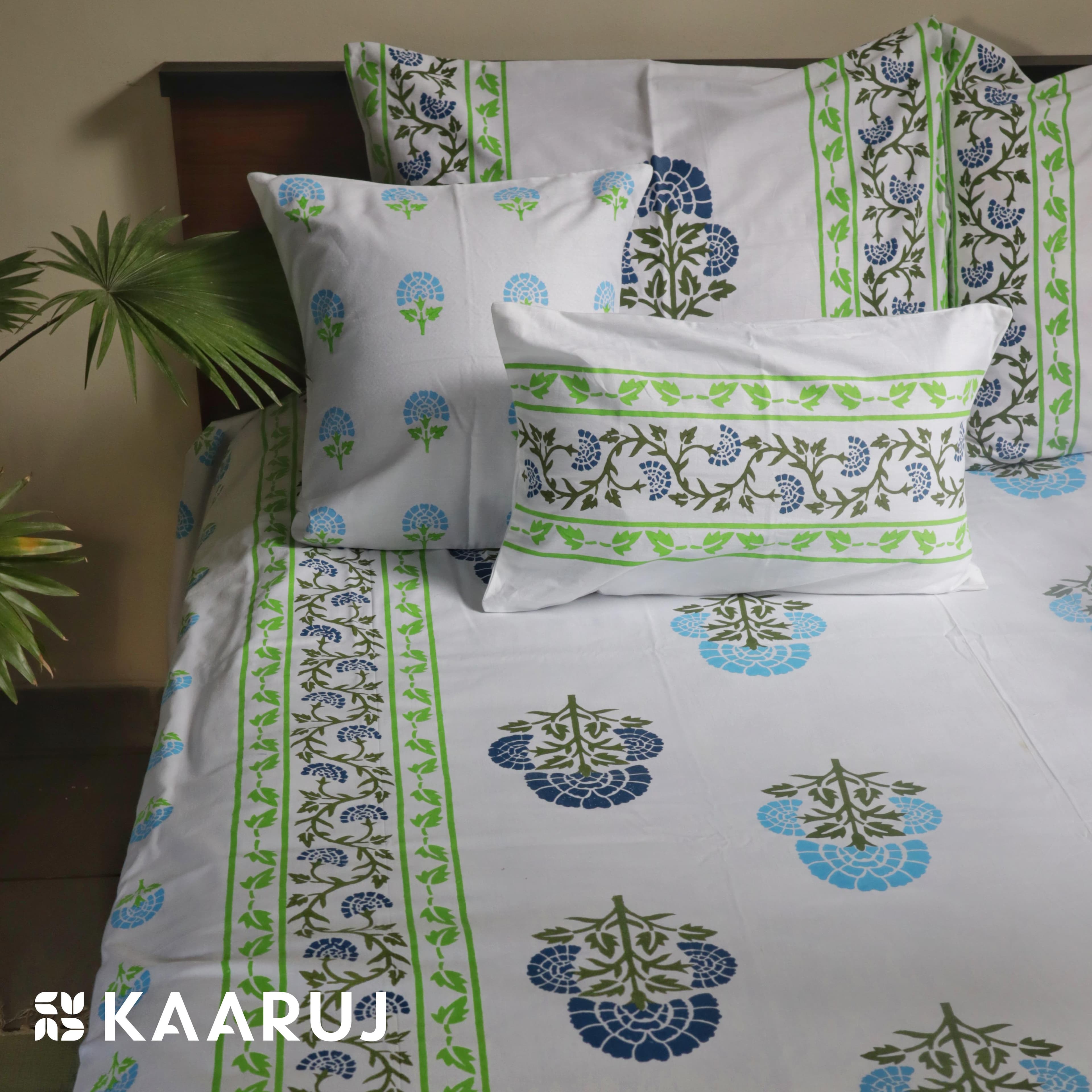 Block Printed Bedsheet