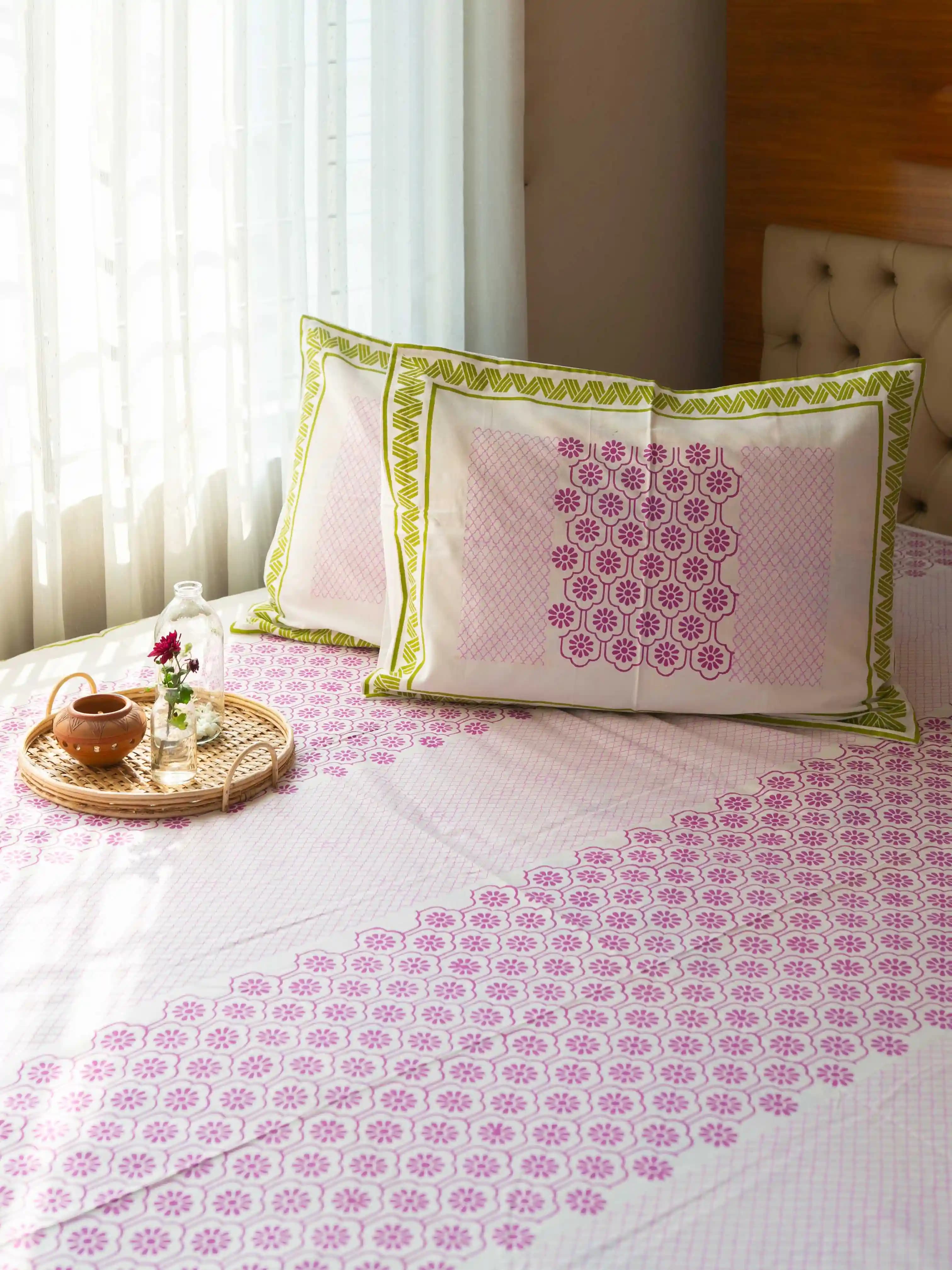 Block Printed Bedsheet