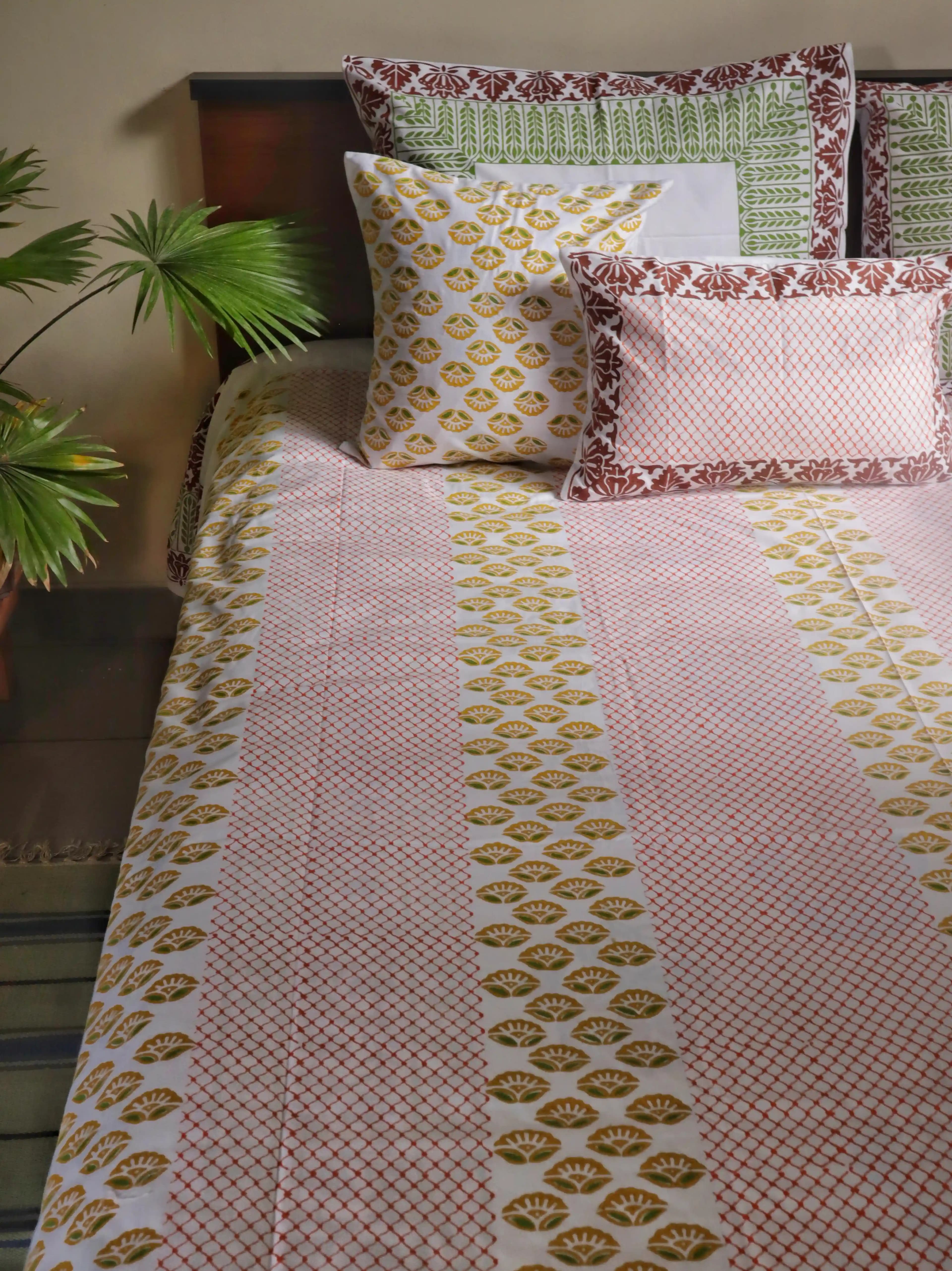 Block Printed Bedsheet