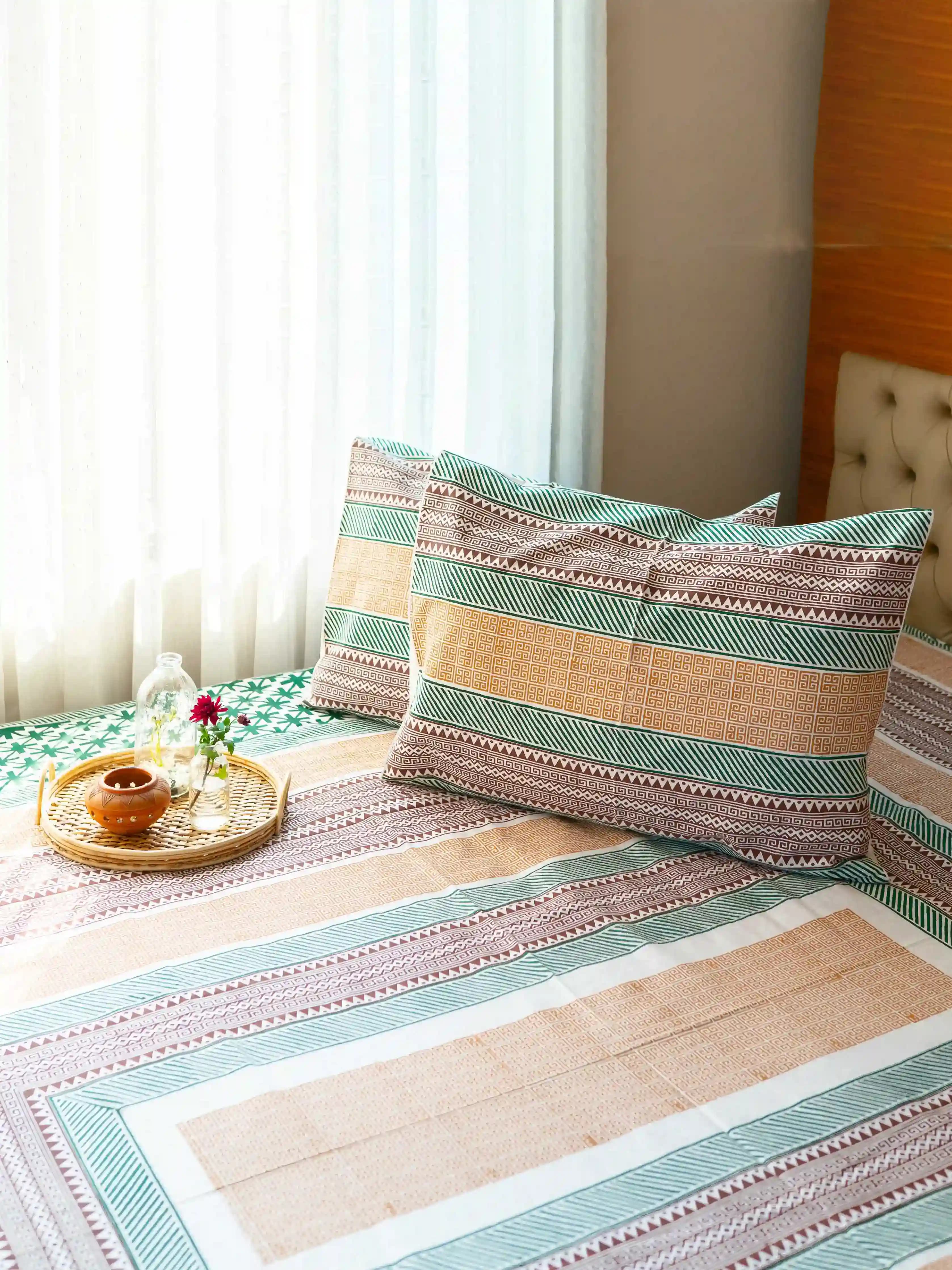 Block Printed Bedsheet