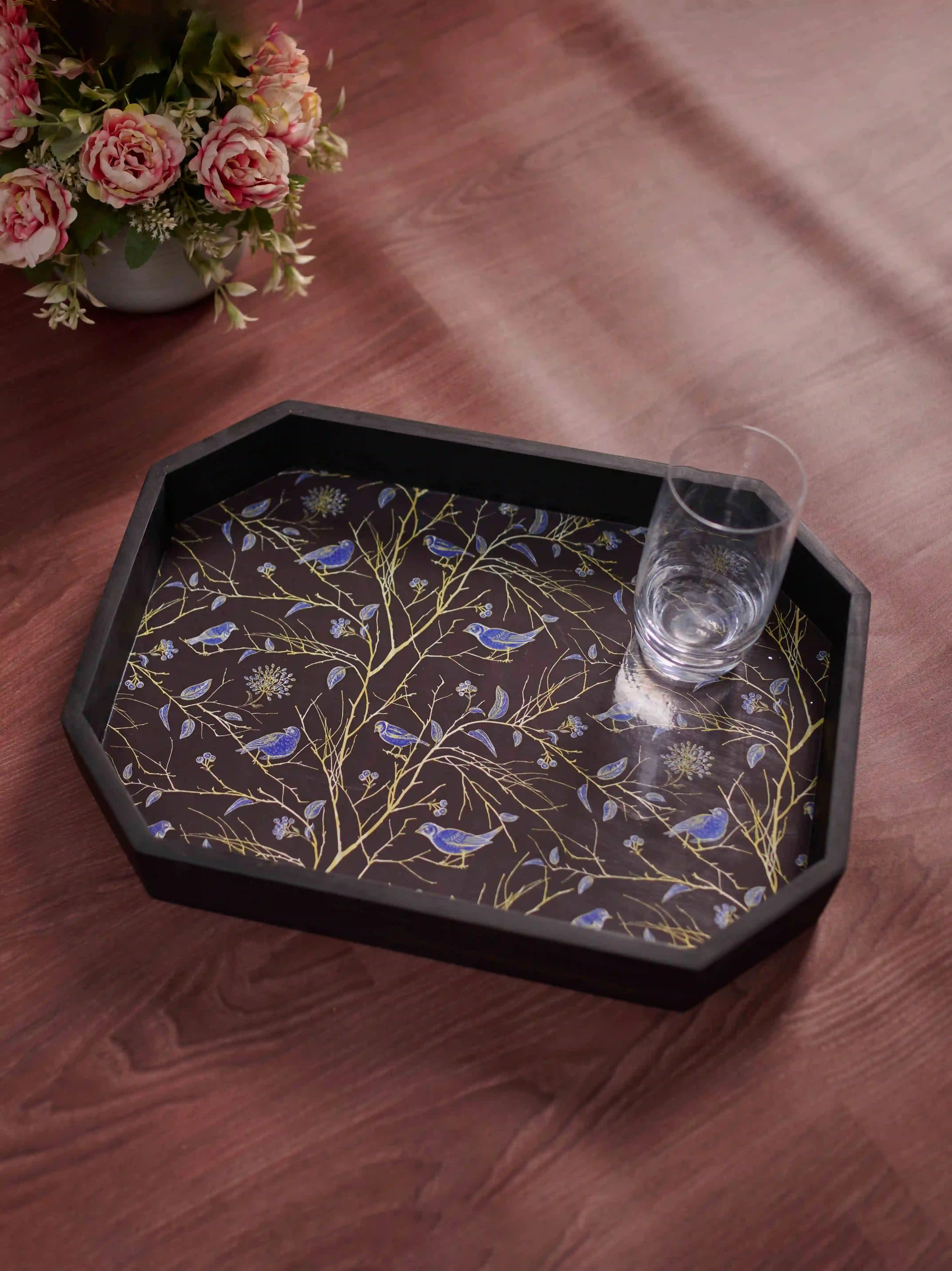 Floral Canopy Hexagon Tray