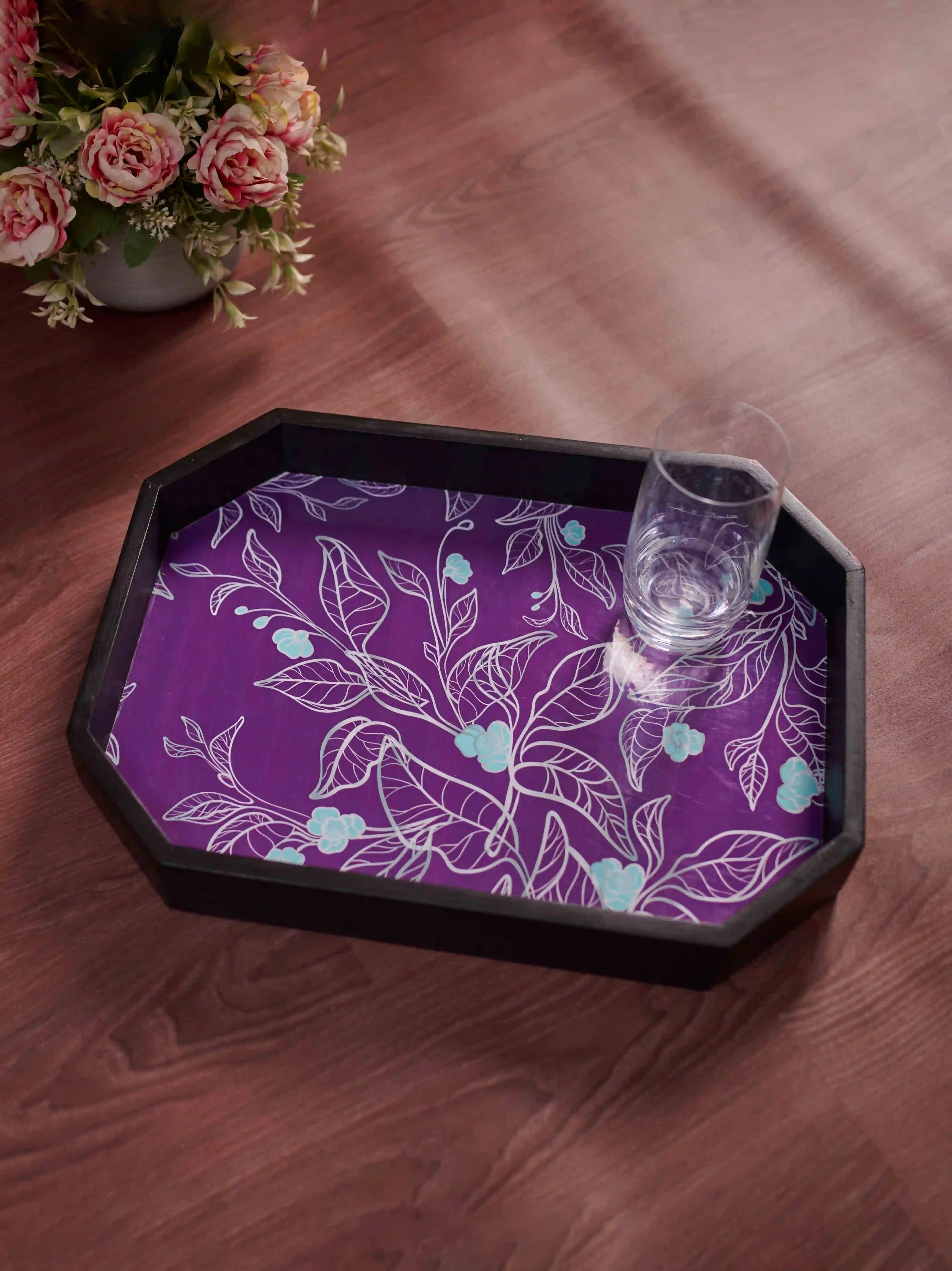 Floral Canopy Hexagon Tray