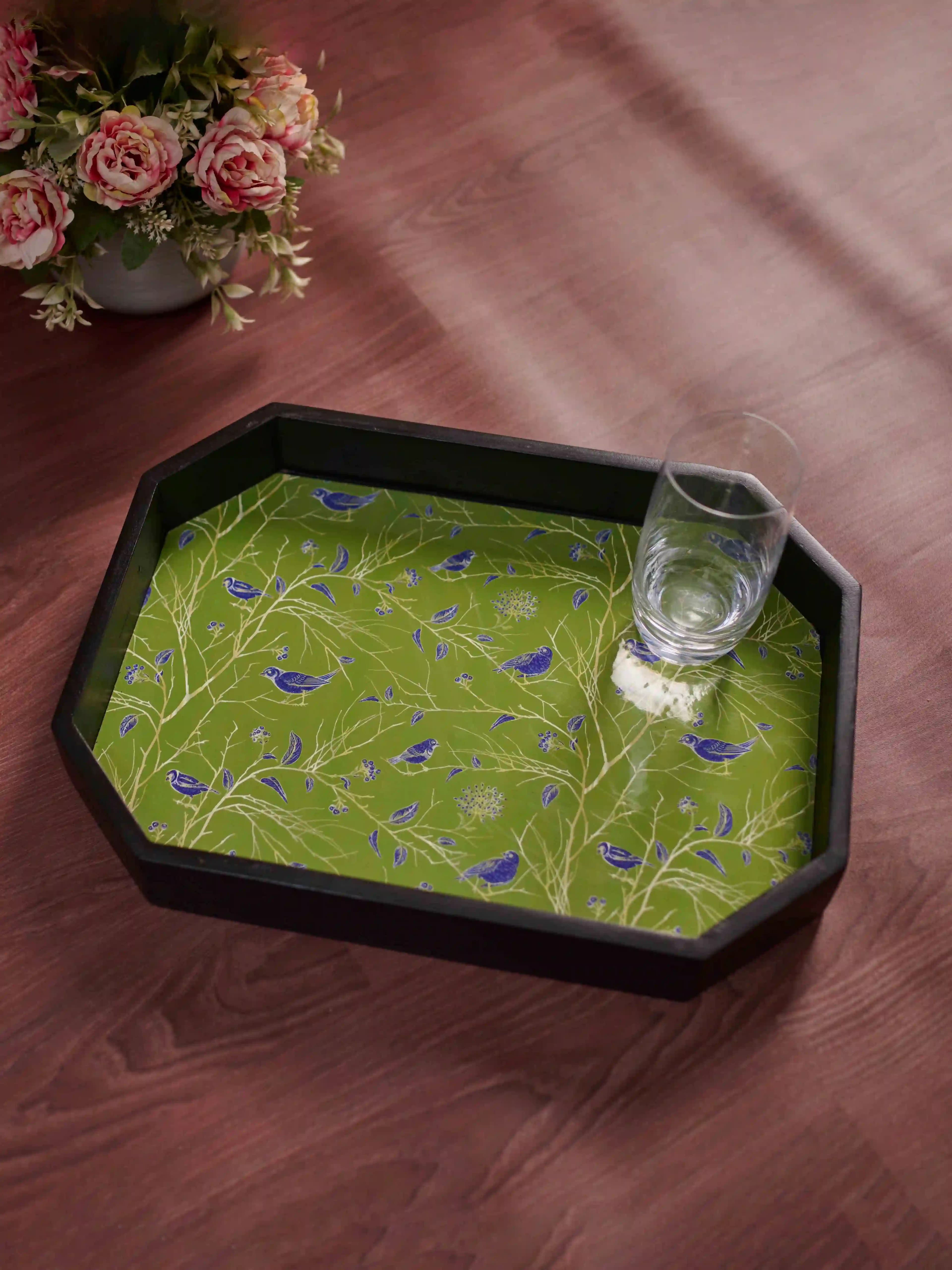 Floral Canopy Hexagon Tray