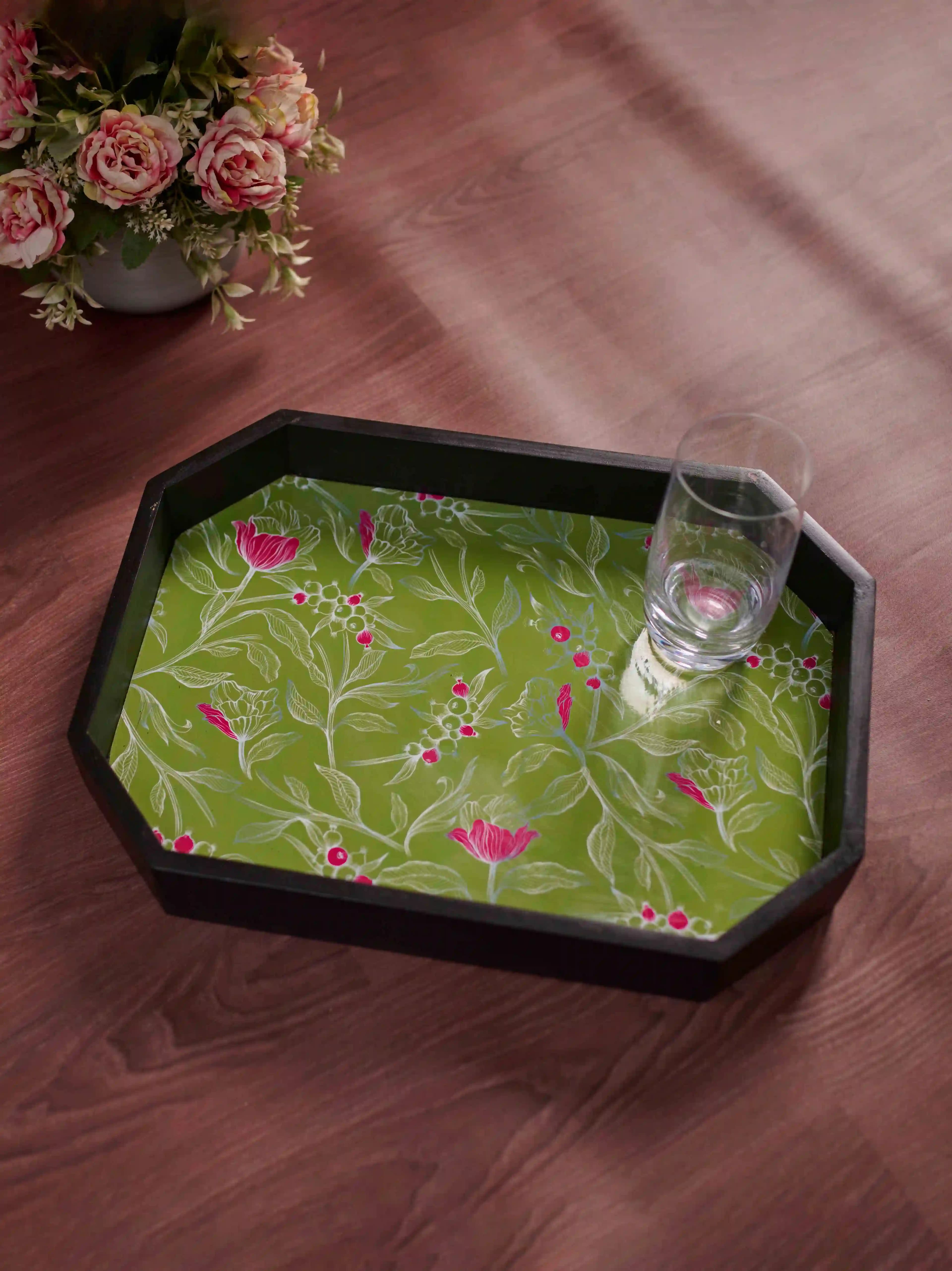 Floral Canopy Hexagon Tray