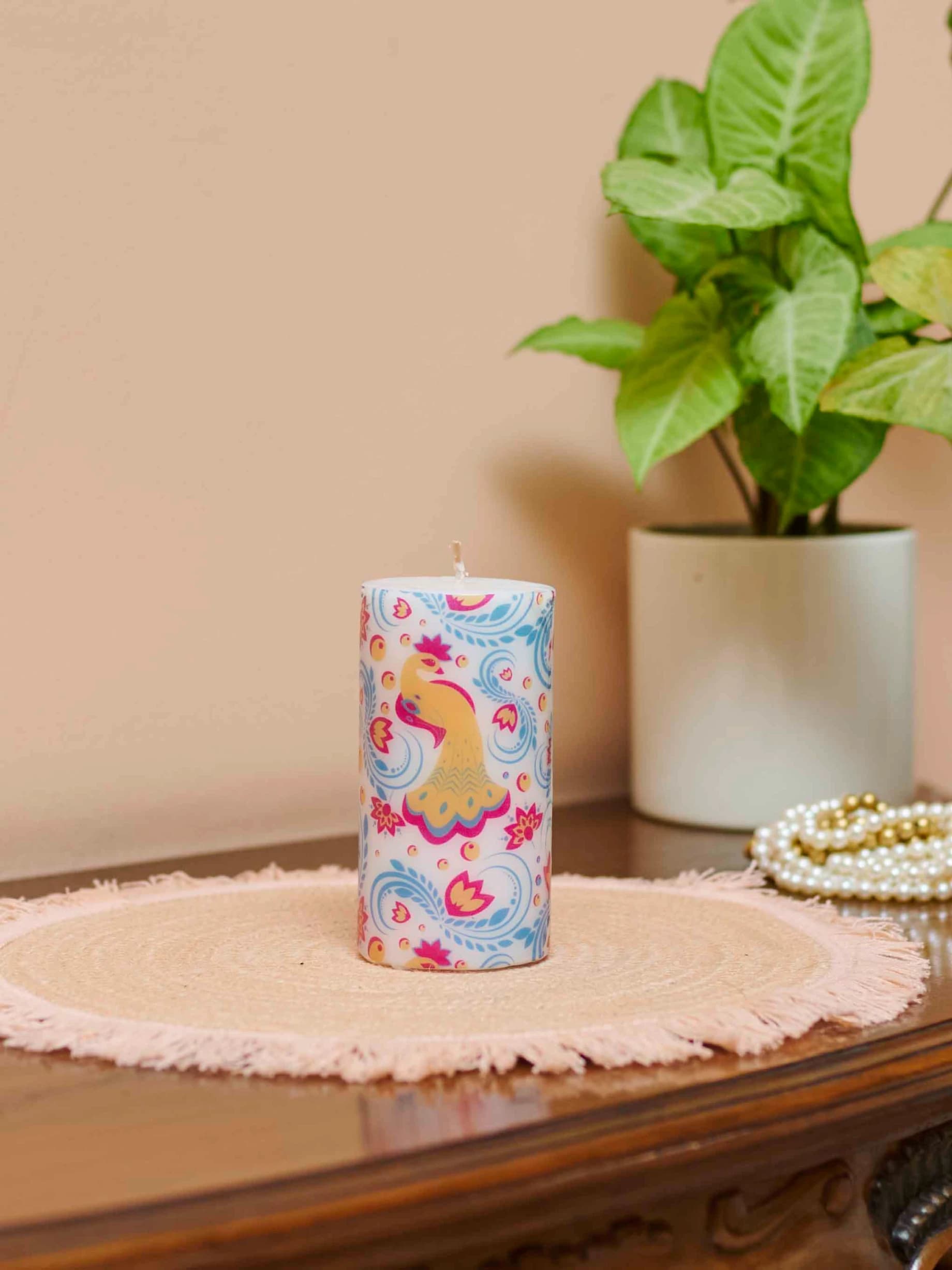 Colorful Truck Art Candle