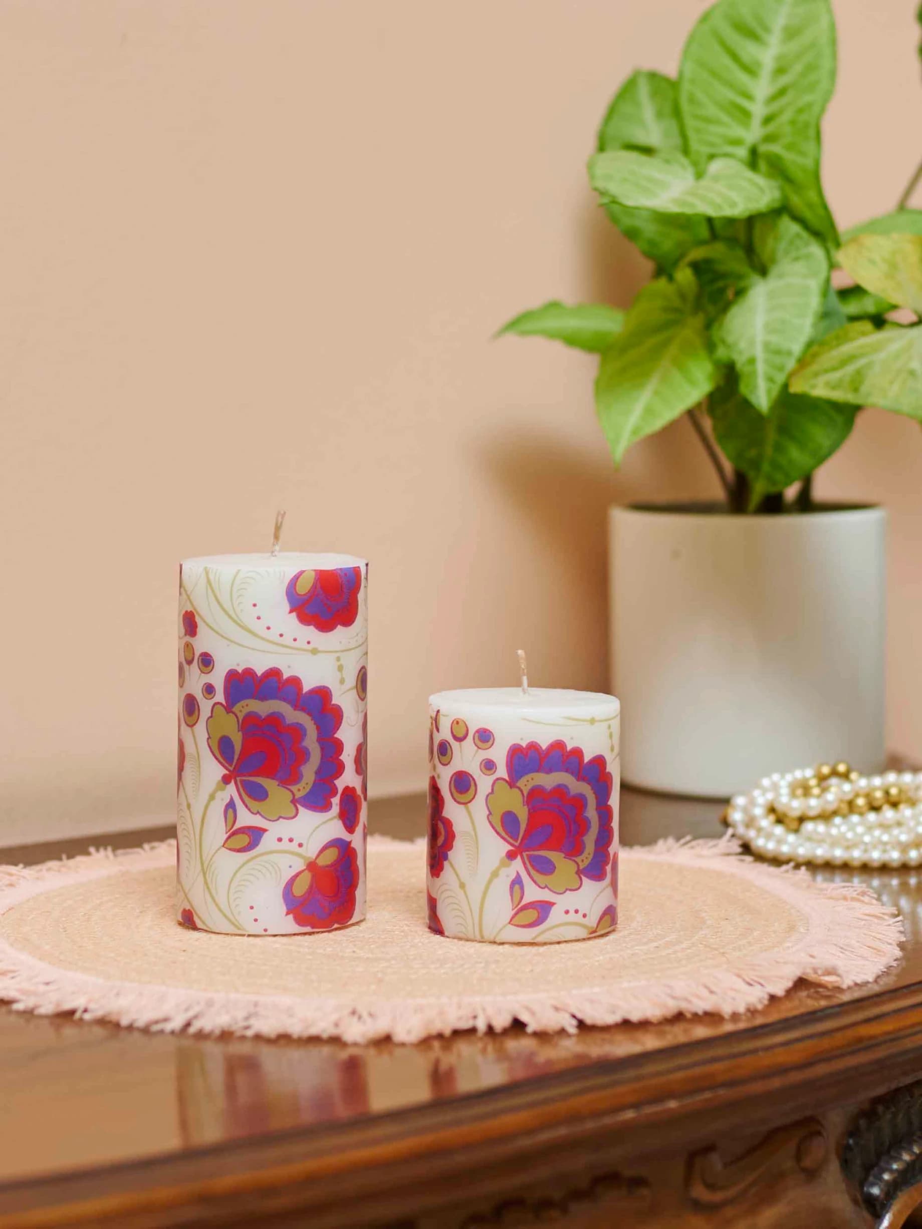 Colorful Truck Art Candle