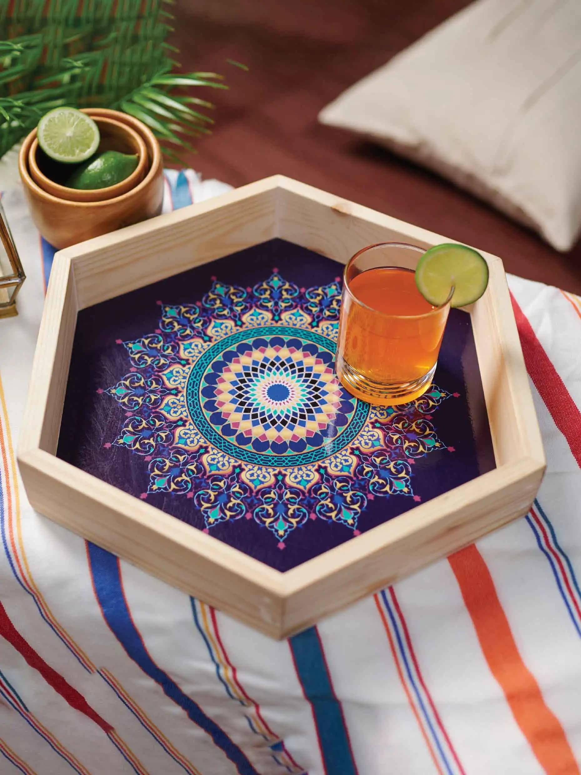 Arabic Art Printed Tray