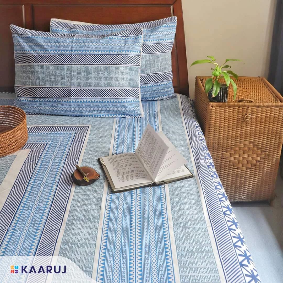 Block Printed Bedsheet