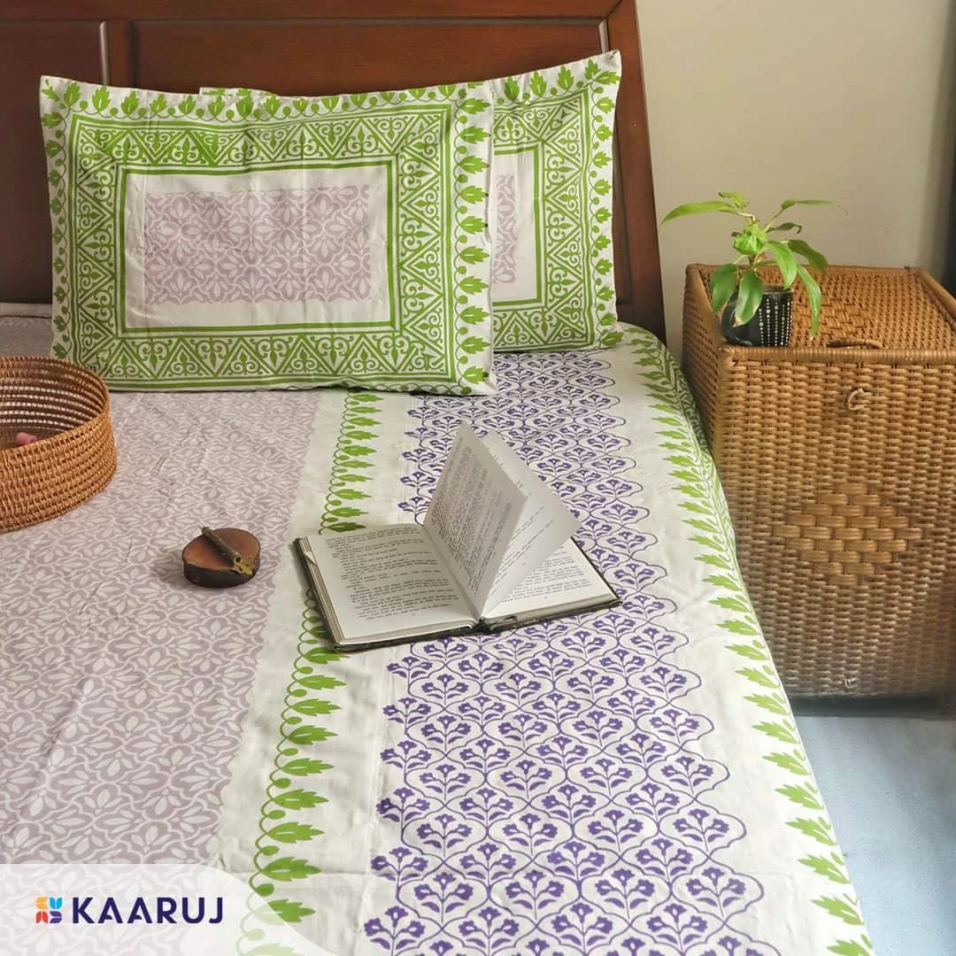 Block Printed Bedsheet
