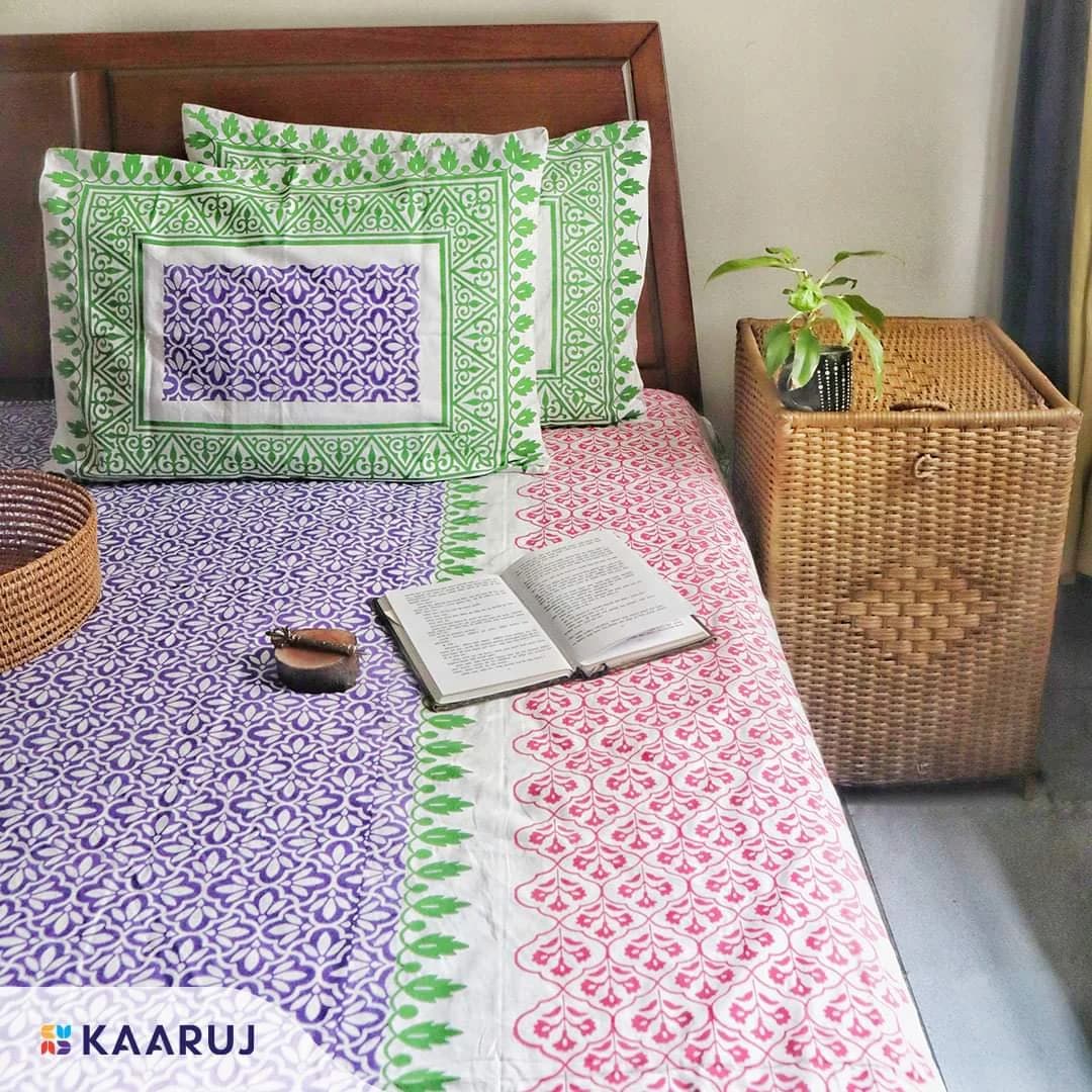 Block Printed Bedsheet